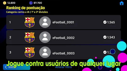 eFootBall v10.5.1 Dinheiro Infinito 2026 — captura de tela 6